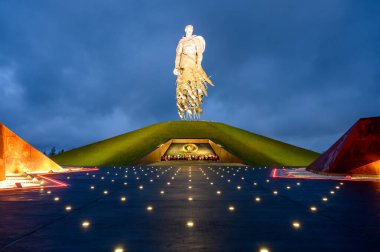 Rzhev Anıtı Sovyet Askeri, Khoroshevo, Rzhev Bölgesi, Tver Bölgesi, Rusya Federasyonu, 18 Eylül 2020