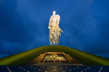 Rzhev Anıtı Sovyet Askeri, Khoroshevo, Rzhev Bölgesi, Tver Bölgesi, Rusya Federasyonu, 18 Eylül 2020