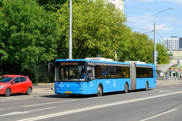 Niederflurbus Liaz 6213 Auf Der Grünen Allee Moskau Russische Föderation — Stockfoto