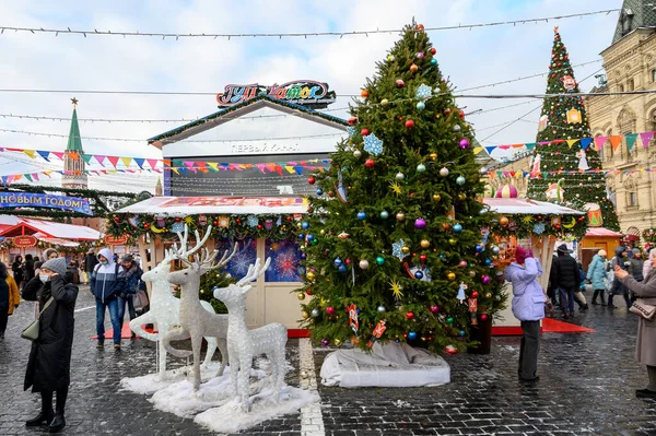 Feria Gum Plaza Roja Moscú Federación Rusa Diciembre 2021 — Foto de Stock