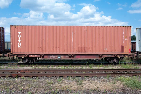 Fitting Platform Type Lgns 583 Brest Northern Station Belarusian Railway — Stock Photo, Image