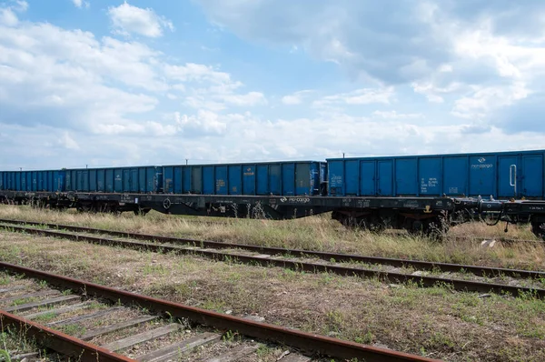 Geleed Montageplatformtype Sggrss Van Pkp Cargo Logistics Brest Northern Station — Stockfoto