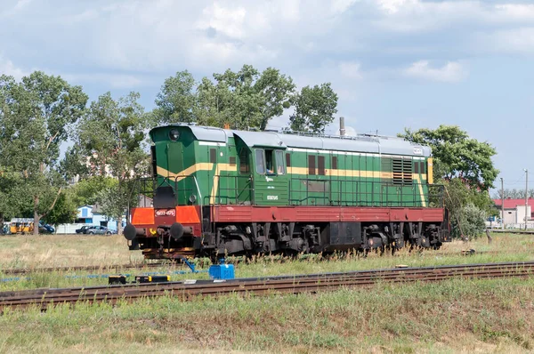 Posuvná Motorová Lokomotiva Chme3 4175 Stanici Brest Northern Běloruské Železnice — Stock fotografie