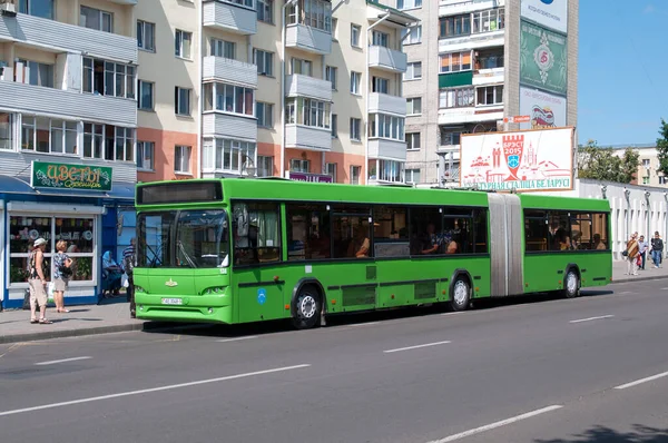 Autobús Urbano Piso Bajo Maz 105 465 Shevchenko Boulevard Brest —  Fotos de Stock