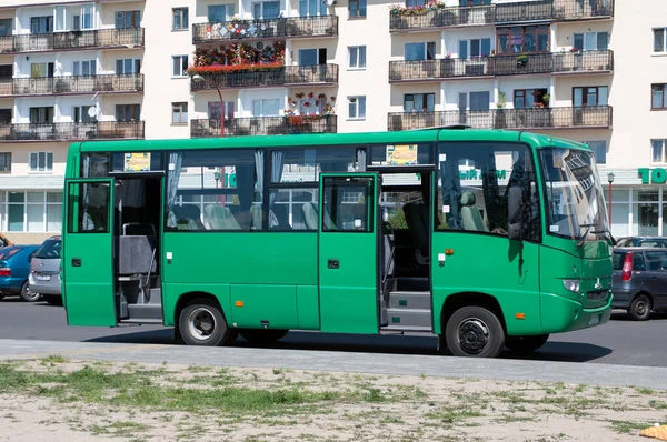 Autobús Suburbano Maz 256 170 Terraplén Francysk Skaryna Brest Bielorrusia — Foto de Stock