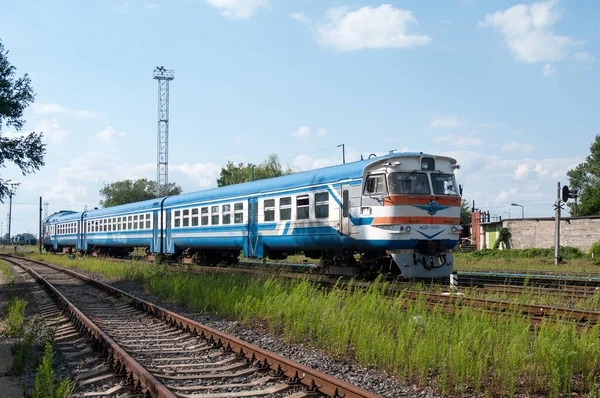Tren Diesel Mdp 005 Estación Brest Northern Belarusian Railway Brest — Foto de Stock