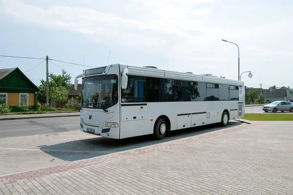 Autobús Interurbano Neman 520123 260 Estacionamiento Del Memorial Primera Guerra — Foto de Stock