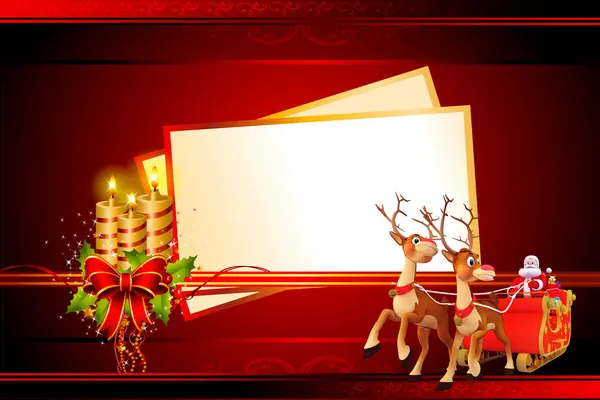 Santa claus with red color background — Stock Photo, Image