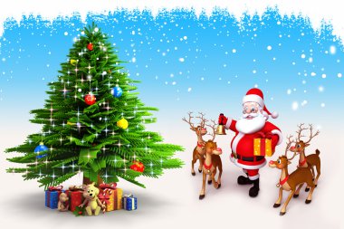 Noel Baba İzlanda üzerinde
