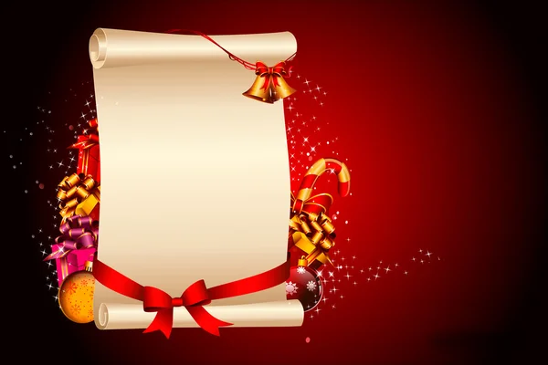 Red christmas background with sign — Stock Photo, Image