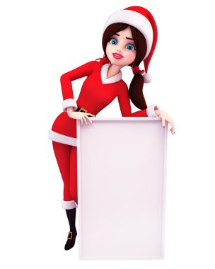 sevimli Noel Baba kız