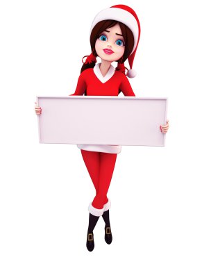 sevimli Noel Baba kız