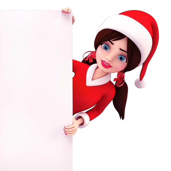 Cute santa girl — Stock Photo, Image
