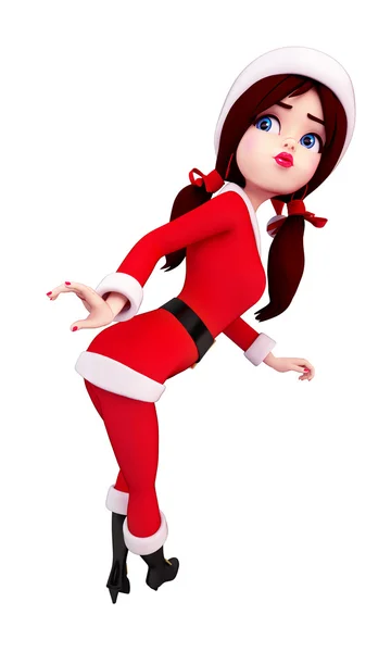 Cute santa girl — Stock Photo, Image