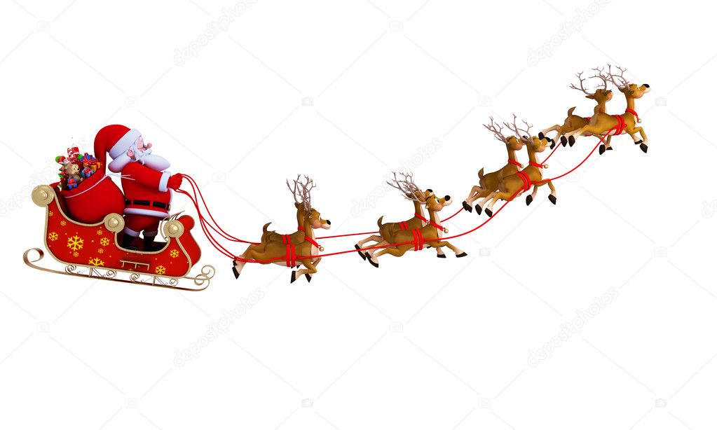 Santa and clearance his sleigh