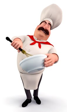 mutlu aşçı yemek keyfi