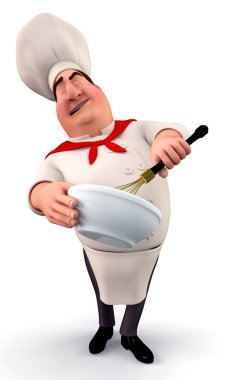 mutlu aşçı yemek keyfi