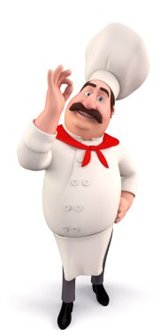 mutlu aşçı yemek keyfi