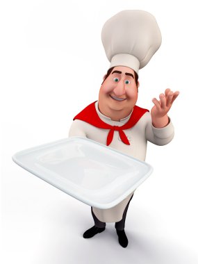 mutlu aşçı yemek keyfi