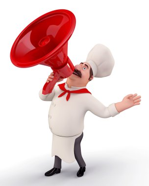 mutlu sevimli aşçı