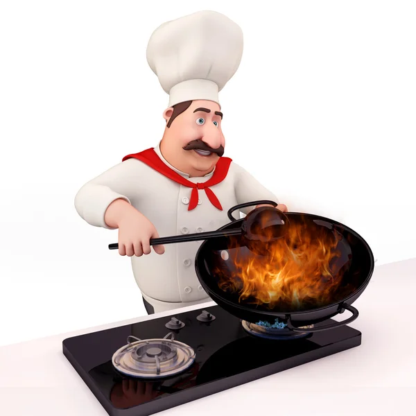 Chef-kok koken speciale — Stockfoto