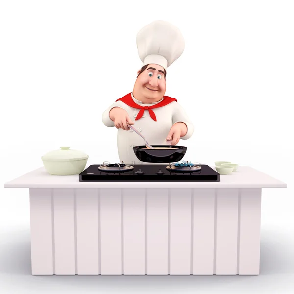 Chef cooking special — Stock Photo, Image