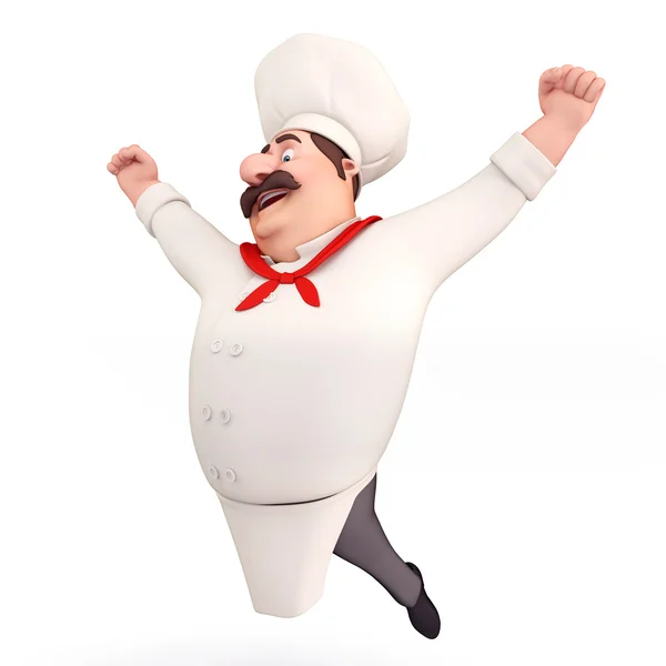 Chef lindo feliz — Foto de Stock