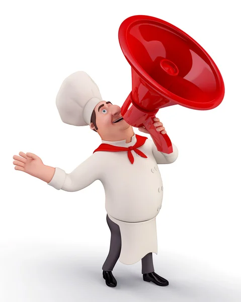 Happy cute chef — Stock Photo, Image