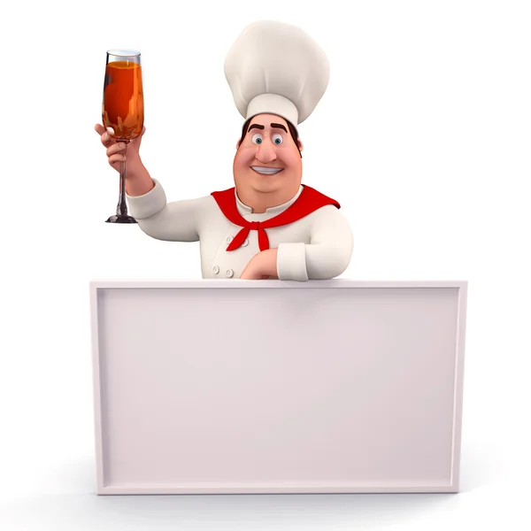 Happy and cute chef — Stock Photo, Image