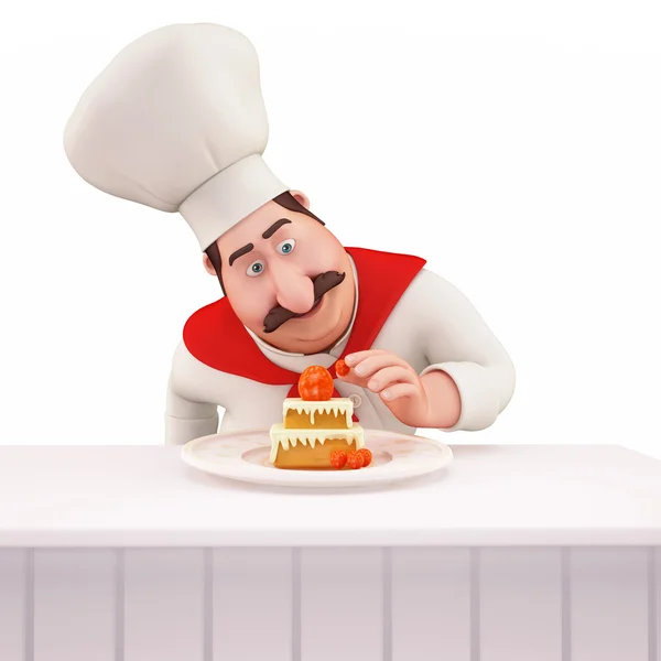 Happy and cute chef — Stock Photo, Image
