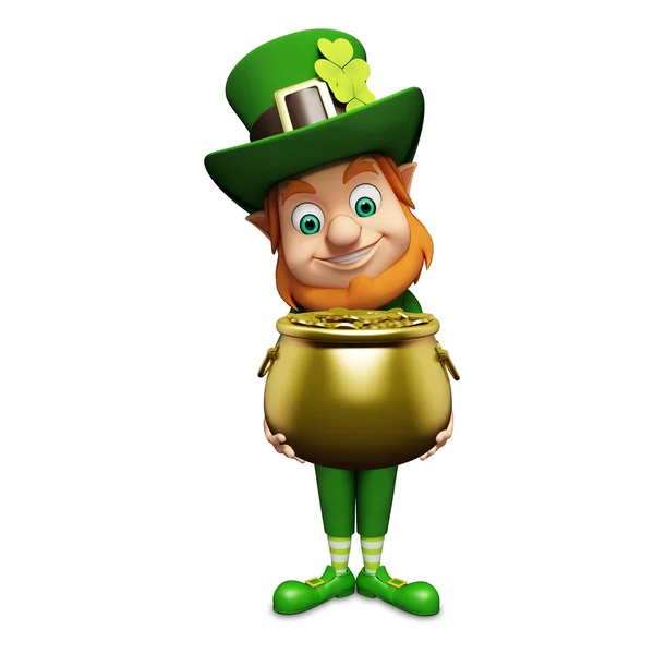 Leprechaun för st. patrick's day — Stockfoto