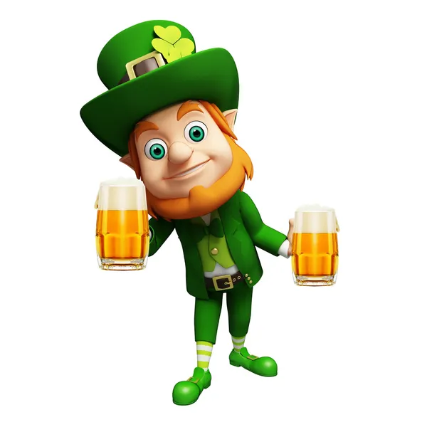 Leprechaun voor st. patrick's day — Stockfoto