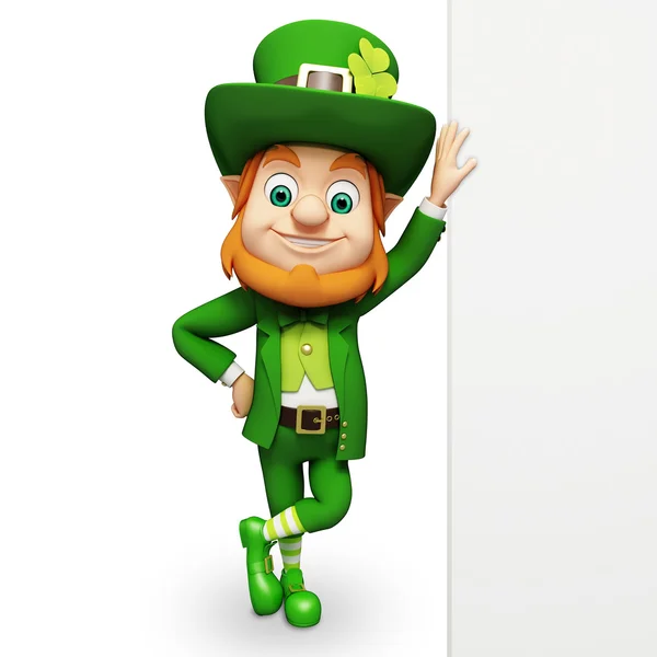 Leprechaun för st. patrick's day — Stockfoto