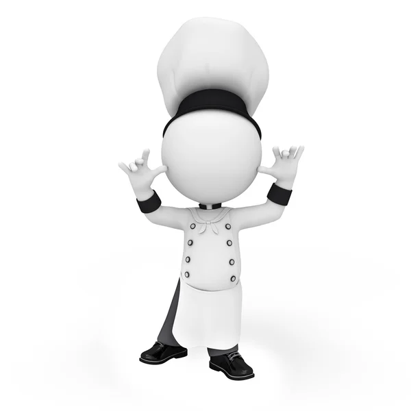 Branco como chef — Fotografia de Stock