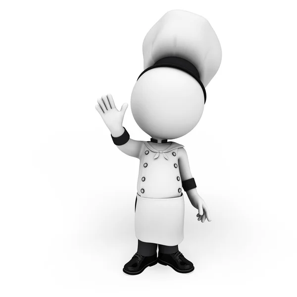 Branco como chef — Fotografia de Stock