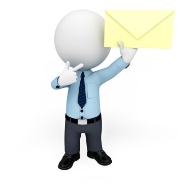 Beyaz iş adamı çalışma