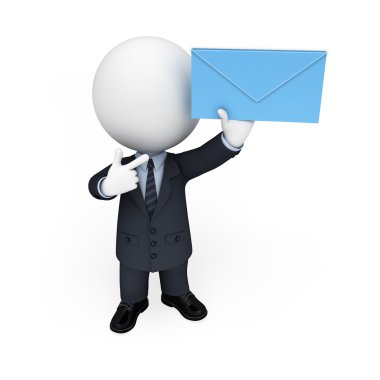 Beyaz iş adamı çalışma