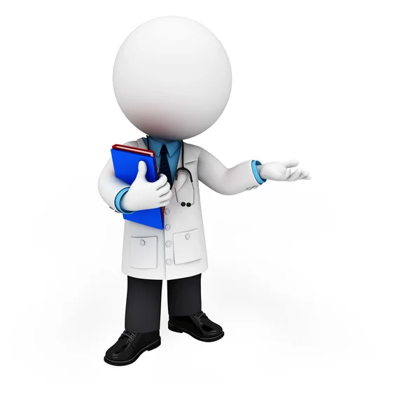 White working as doctor — Stock Photo, Image