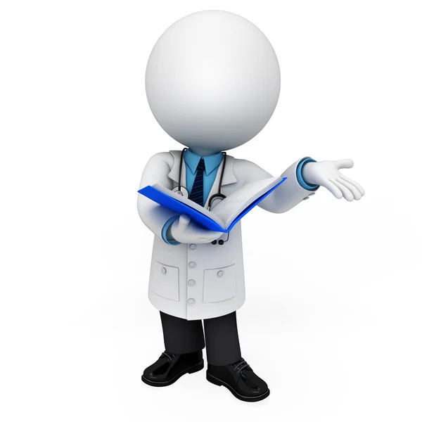 White working as doctor — Stock Photo, Image