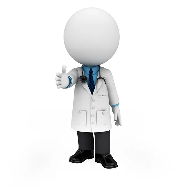 White working as doctor — Stock Photo, Image