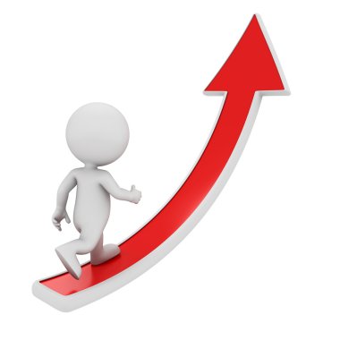 beyaz kırmızı ok ile