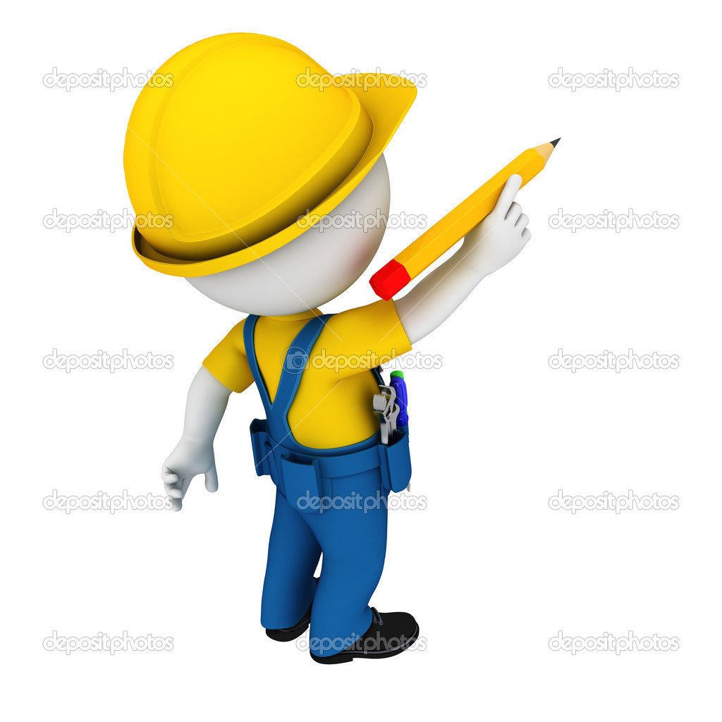personaje blanco trabajando como obrero de carretera fotos de