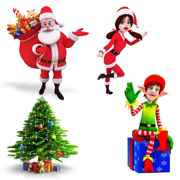 Illustration of santa claus — Stock Photo, Image