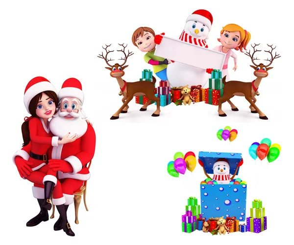 Illustratie van Kerstmis tekens — Stockfoto