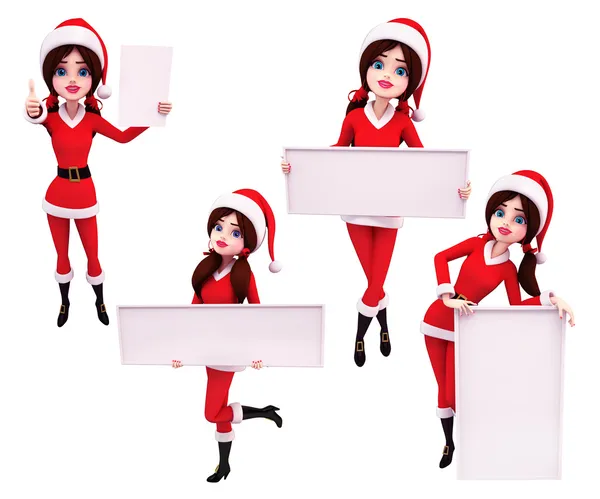 Illustration of christmas characters — Stock Photo, Image