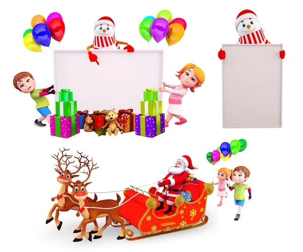 Illustration von Weihnachtsfiguren — Stockfoto