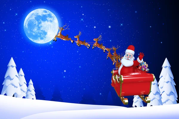 Weihnachtsmann-Illustration — Stockfoto
