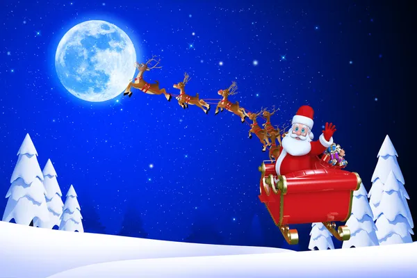 Noel Baba illüstrasyon
