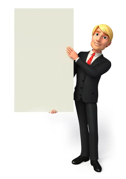 Business man blank — Stock Photo, Image