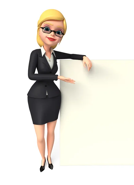 Business woman blank — Stock Photo, Image